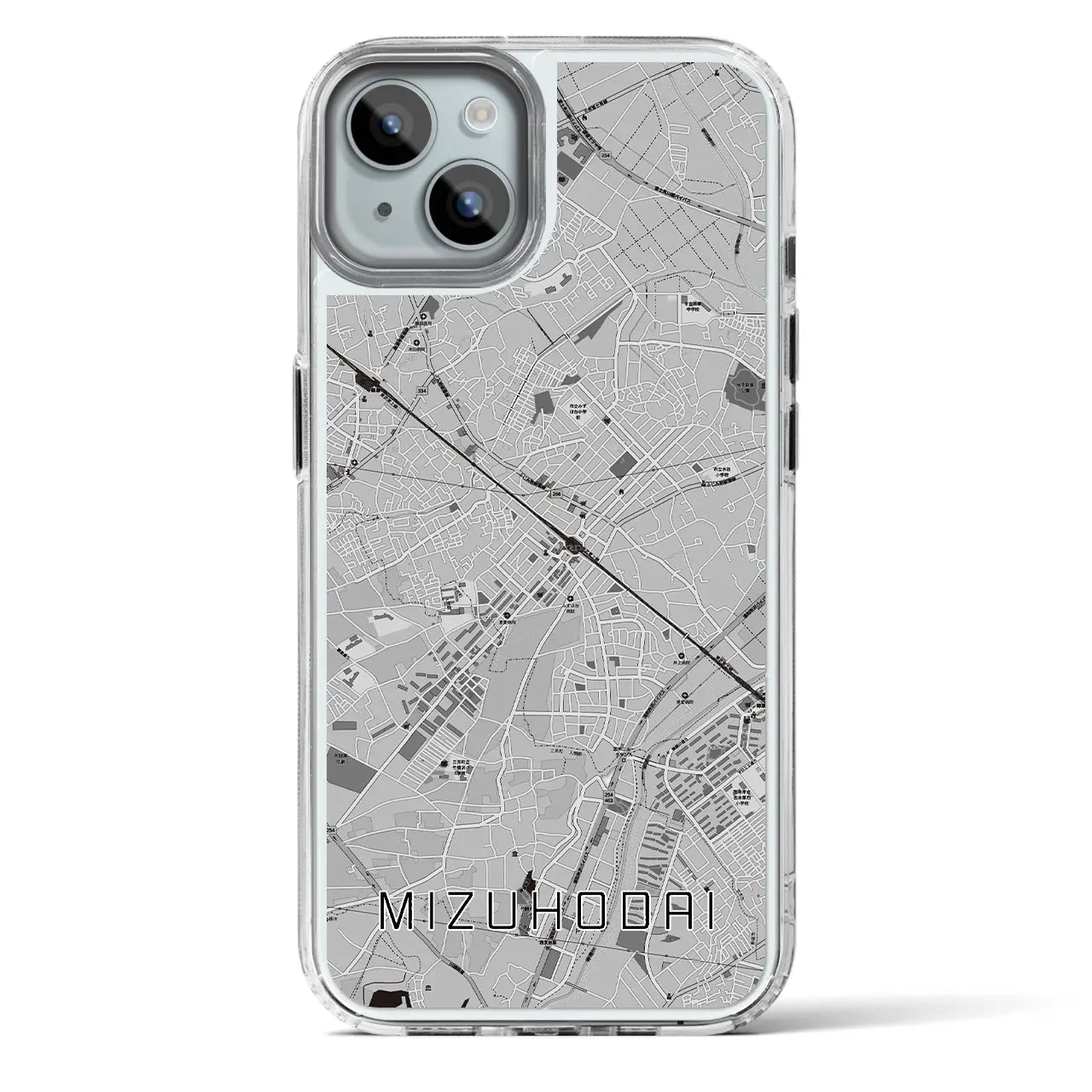 【みずほ台(埼玉県)】地図柄iPhoneケース(MagSafeタイプ)