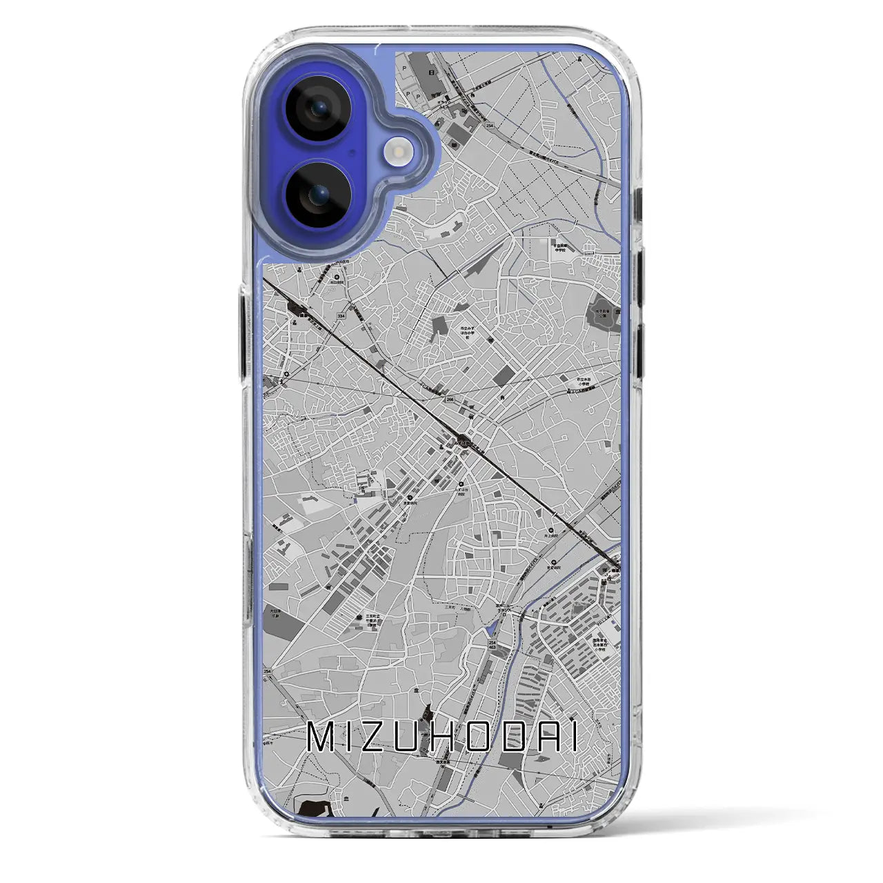 【みずほ台(埼玉県)】地図柄iPhoneケース(MagSafeタイプ)