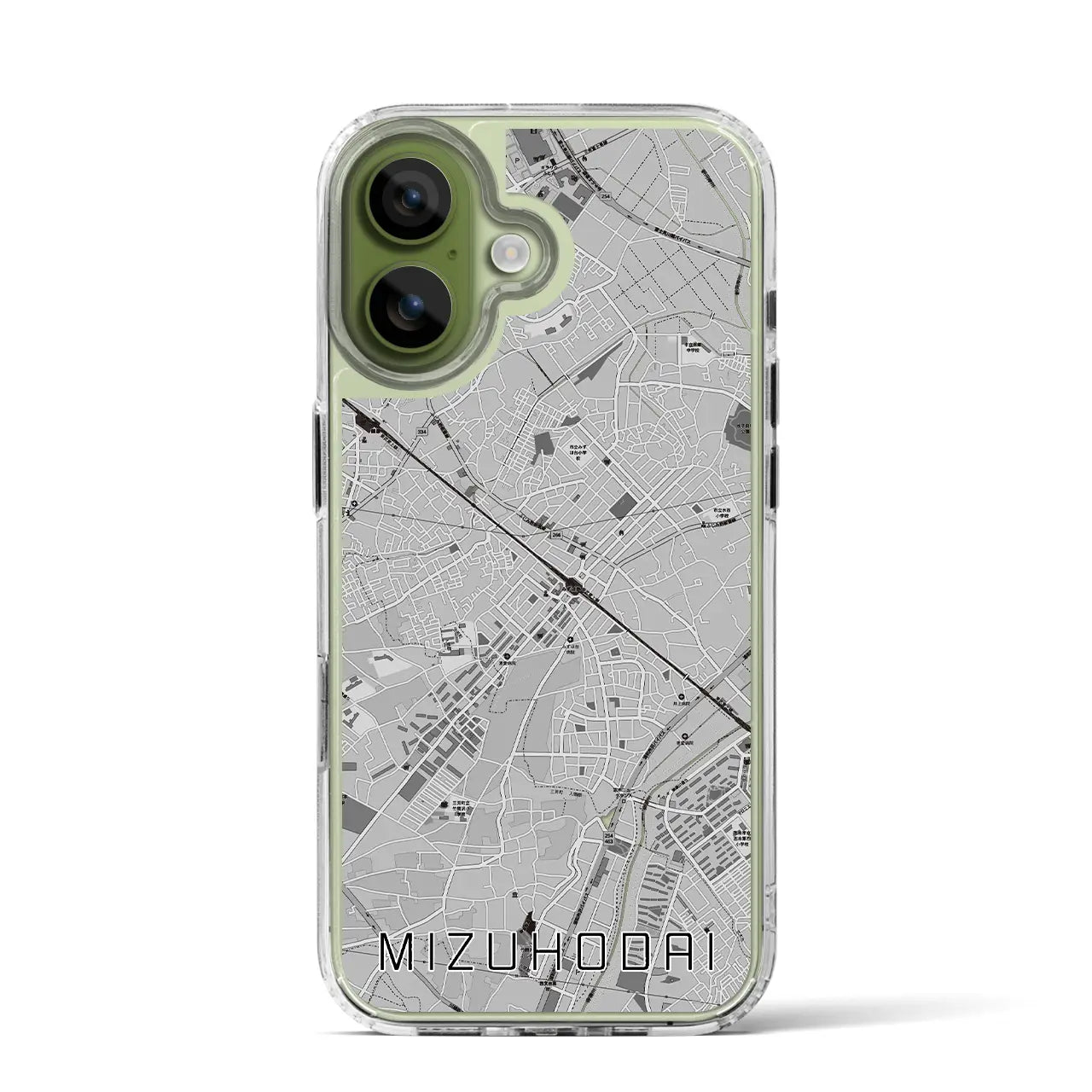 【みずほ台(埼玉県)】地図柄iPhoneケース(MagSafeタイプ)