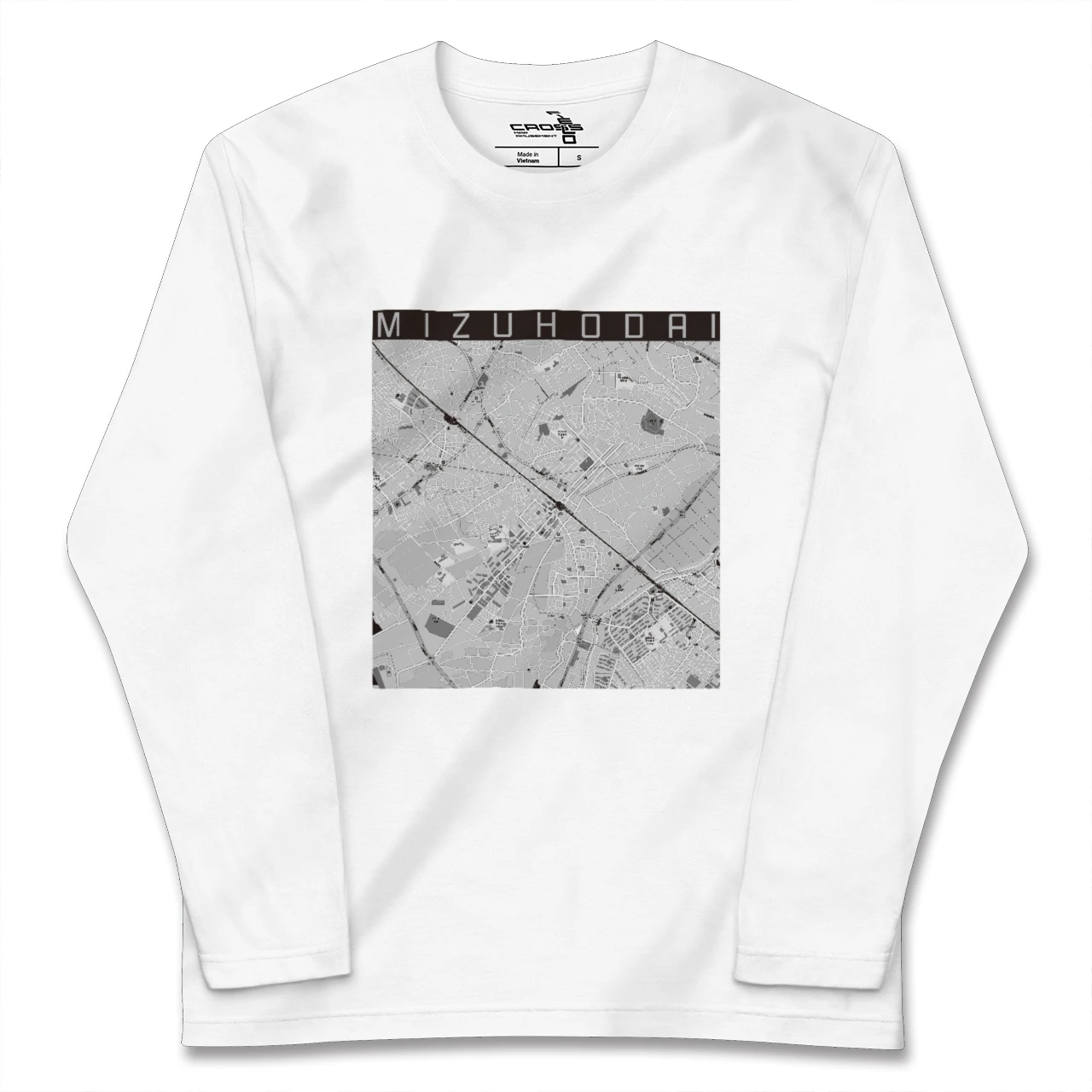 【みずほ台(埼玉県)】地図柄ロングスリーブTシャツ