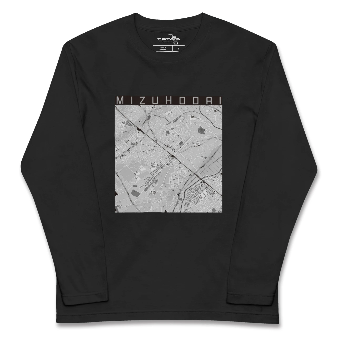 【みずほ台(埼玉県)】地図柄ロングスリーブTシャツ