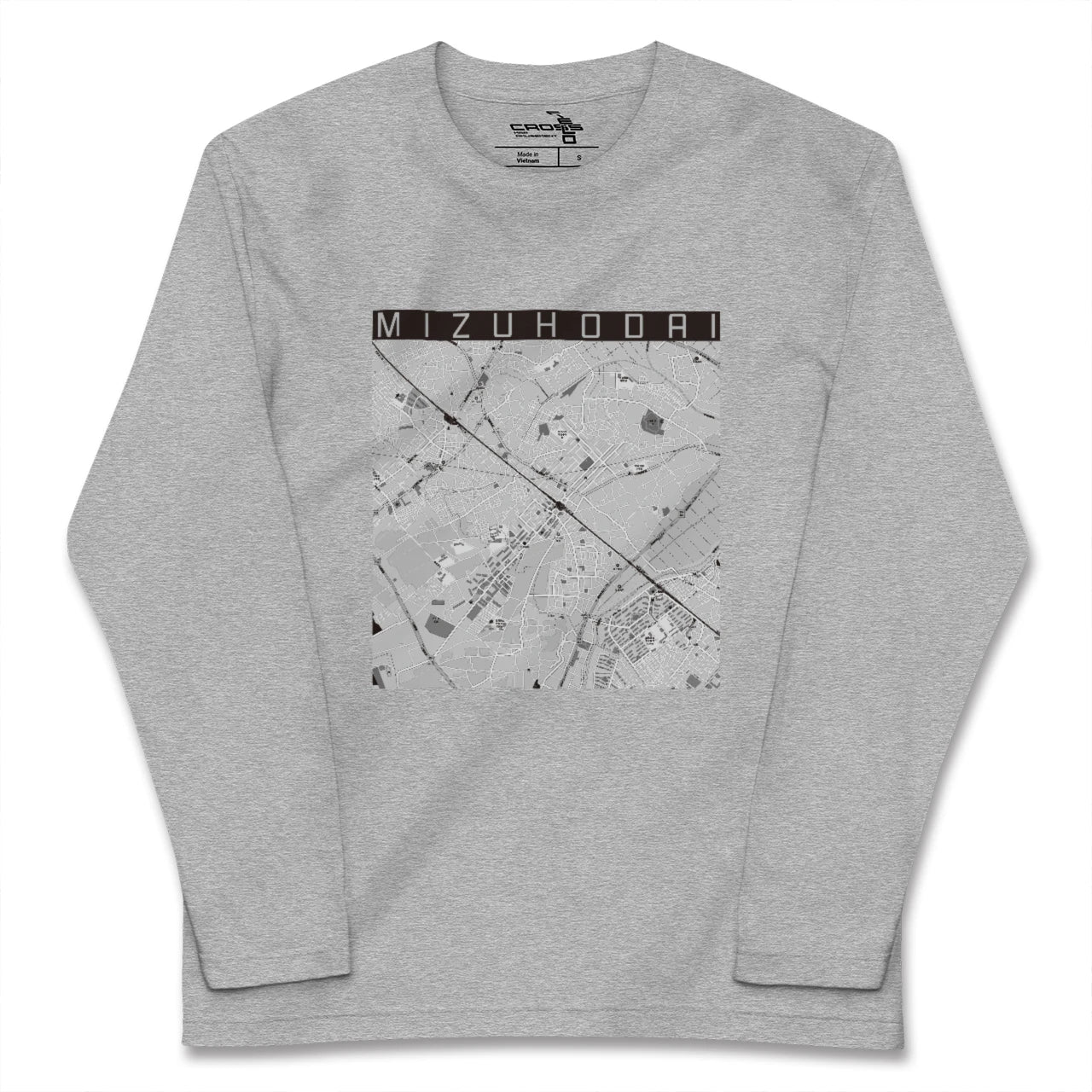 【みずほ台(埼玉県)】地図柄ロングスリーブTシャツ