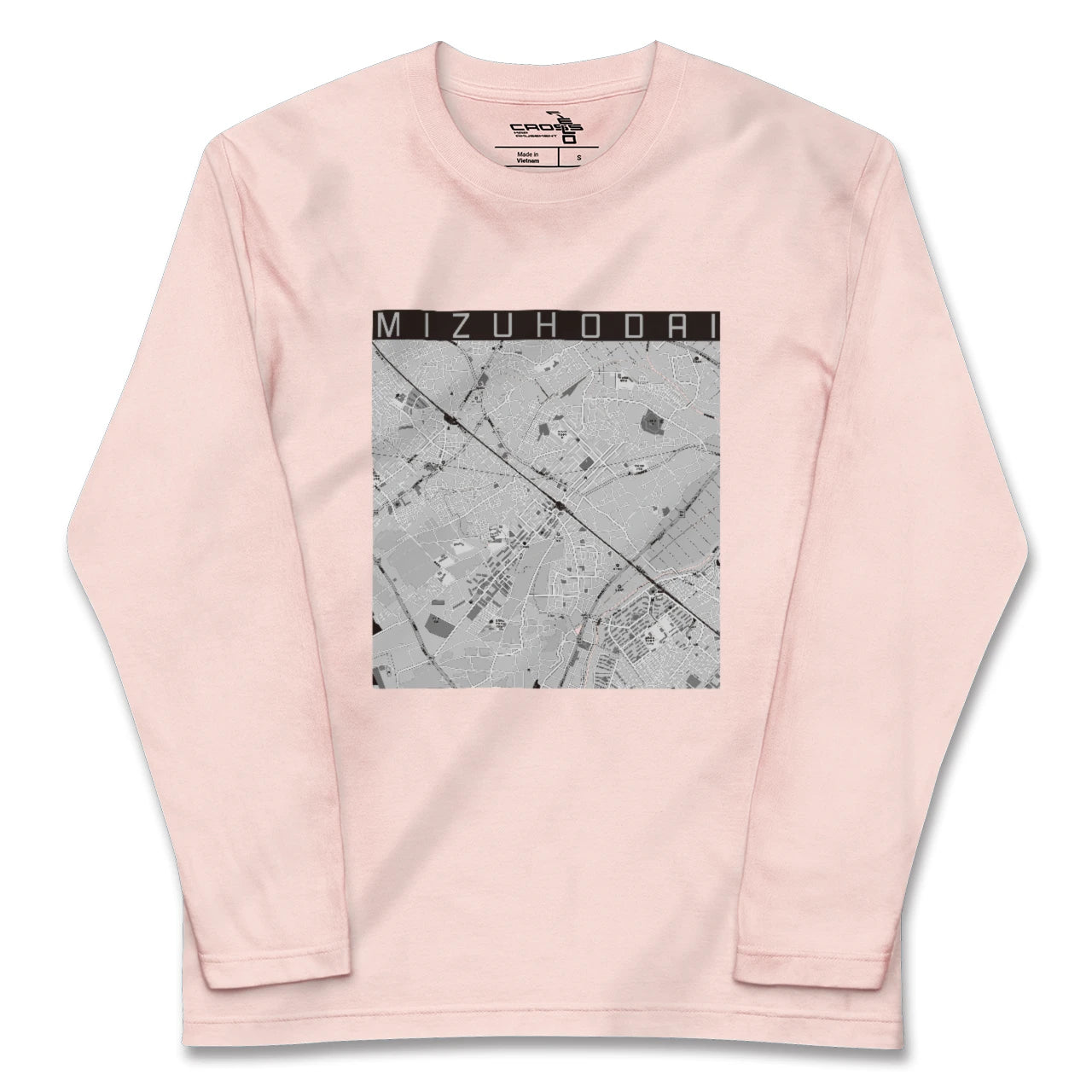 【みずほ台(埼玉県)】地図柄ロングスリーブTシャツ