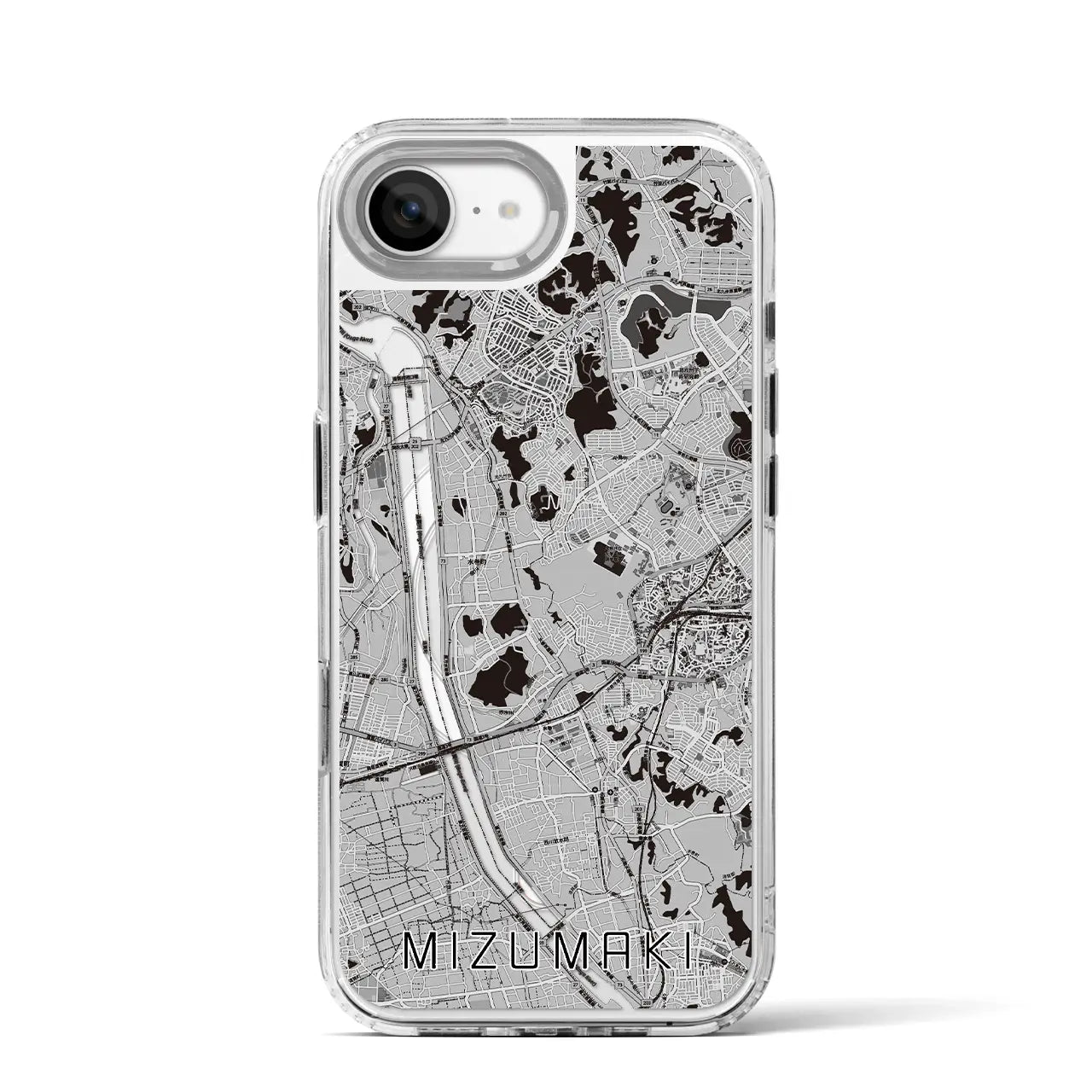 【水巻(福岡県)】地図柄iPhoneケース(MagSafeタイプ)
