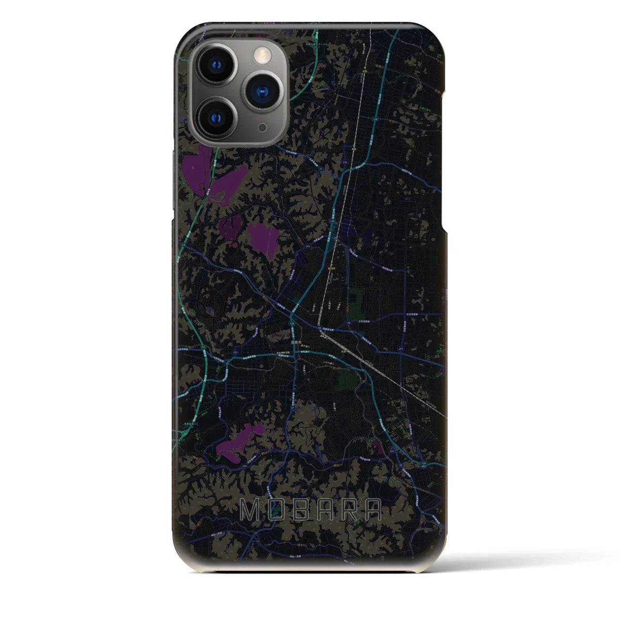 【茂原(千葉県)】地図柄iPhoneケース(バックカバータイプ)