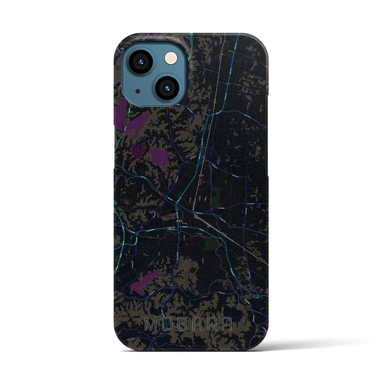 【茂原(千葉県)】地図柄iPhoneケース(バックカバータイプ)