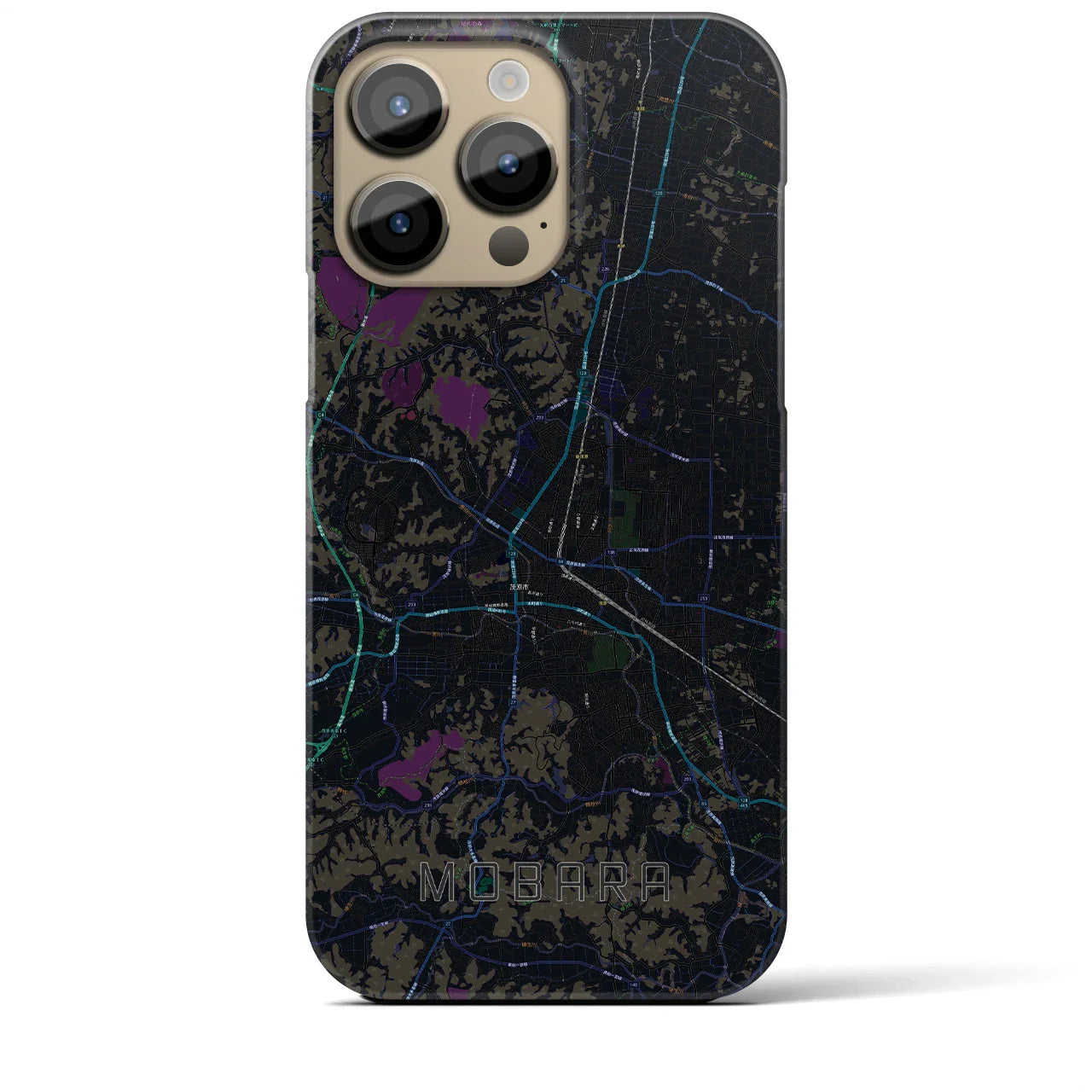 【茂原(千葉県)】地図柄iPhoneケース(バックカバータイプ)