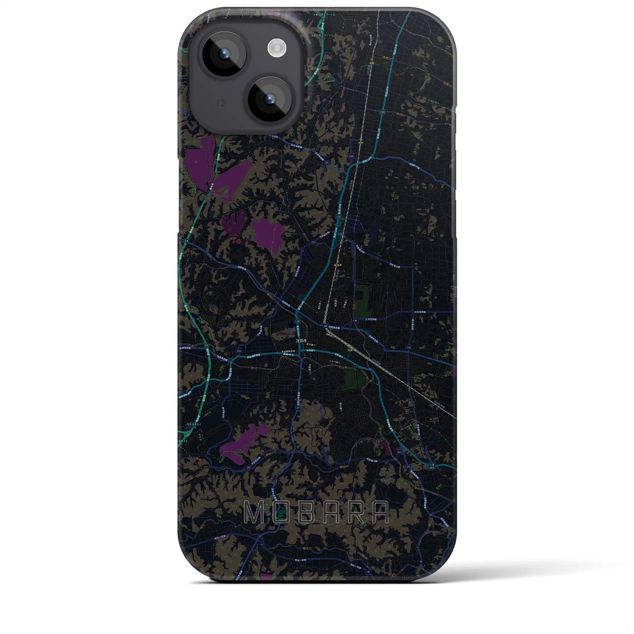 【茂原(千葉県)】地図柄iPhoneケース(バックカバータイプ)