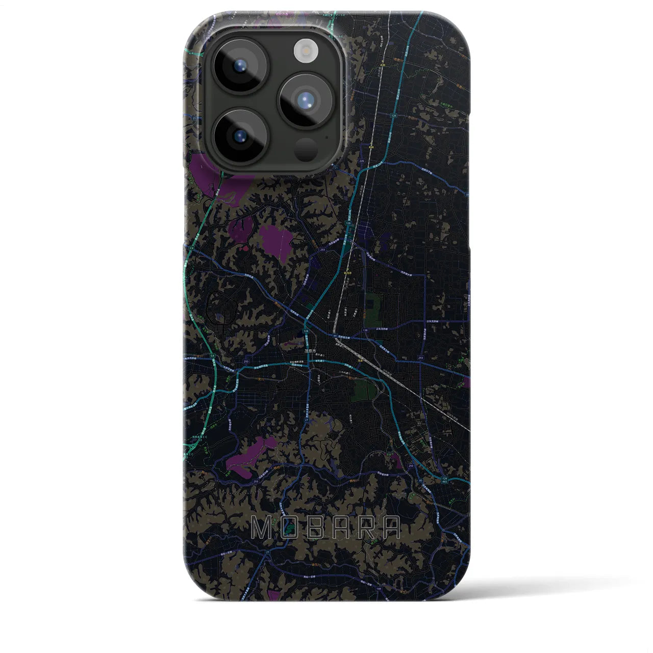 【茂原(千葉県)】地図柄iPhoneケース(バックカバータイプ)