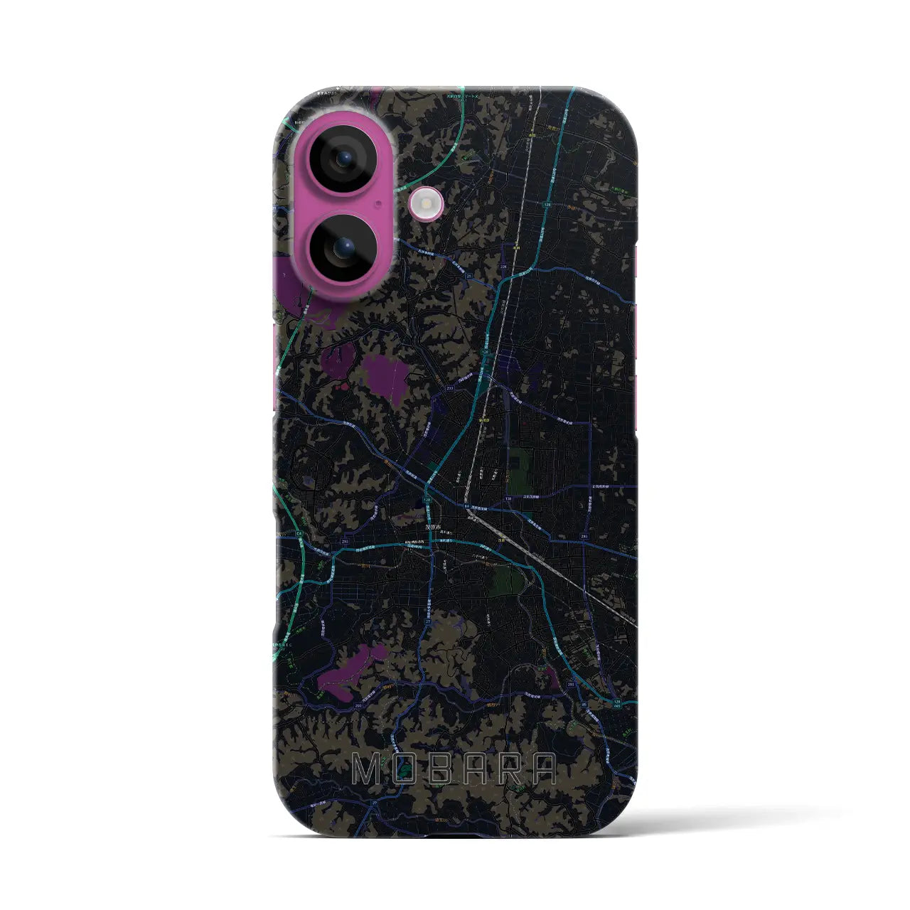 【茂原(千葉県)】地図柄iPhoneケース(バックカバータイプ)