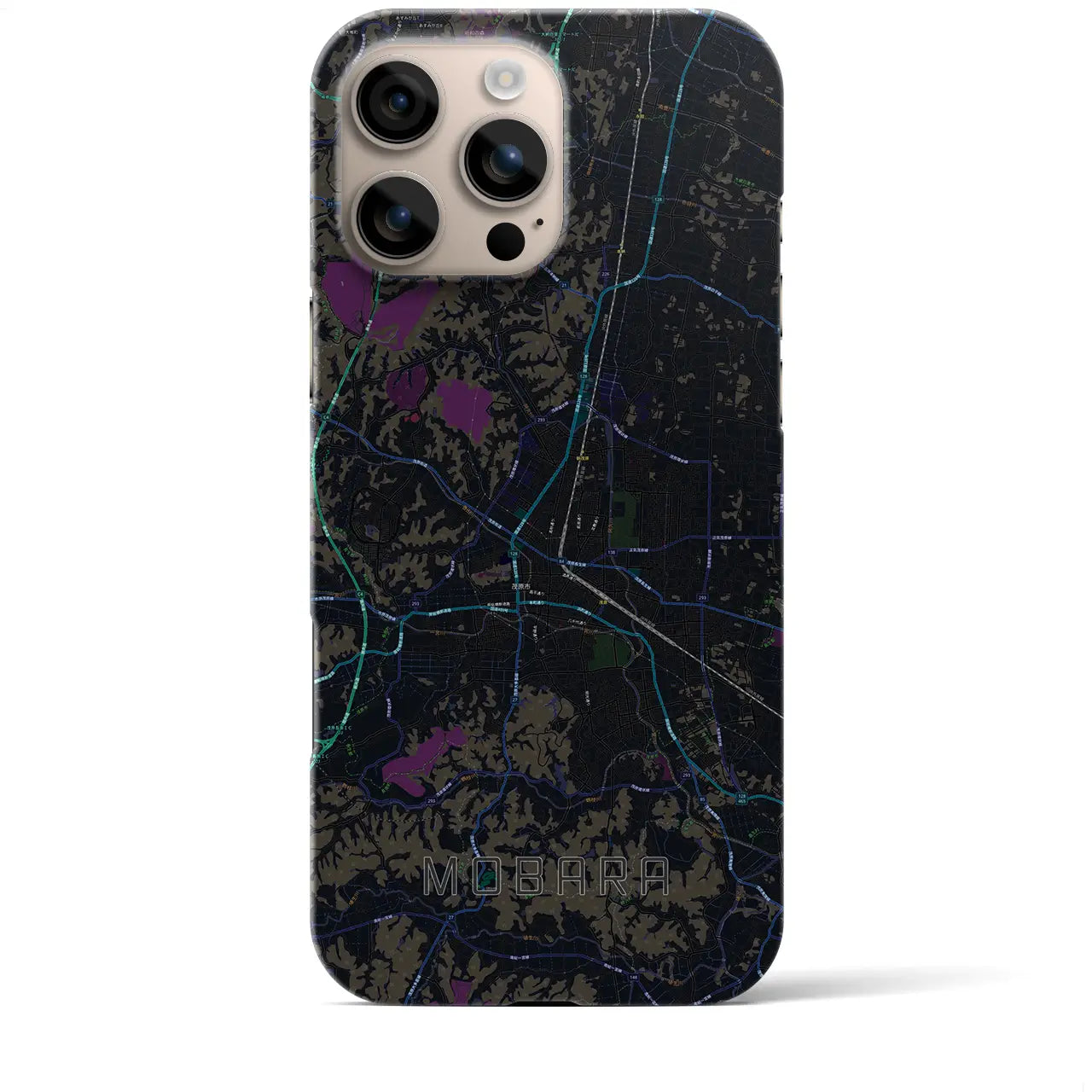 【茂原(千葉県)】地図柄iPhoneケース(バックカバータイプ)