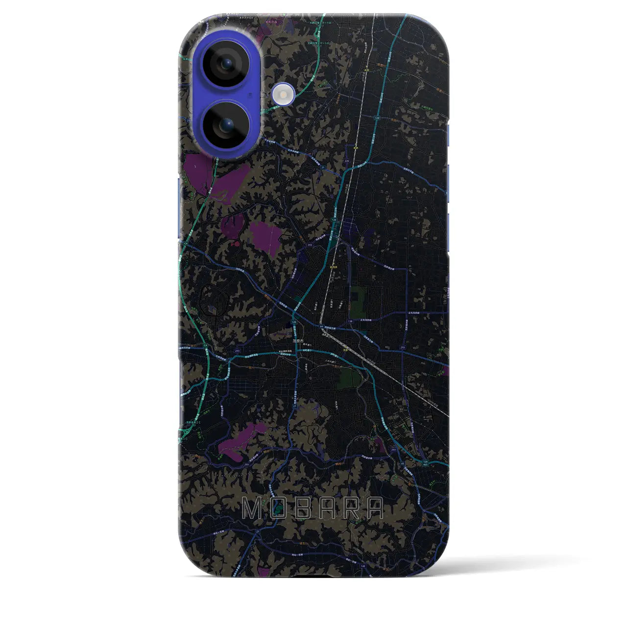 【茂原(千葉県)】地図柄iPhoneケース(バックカバータイプ)