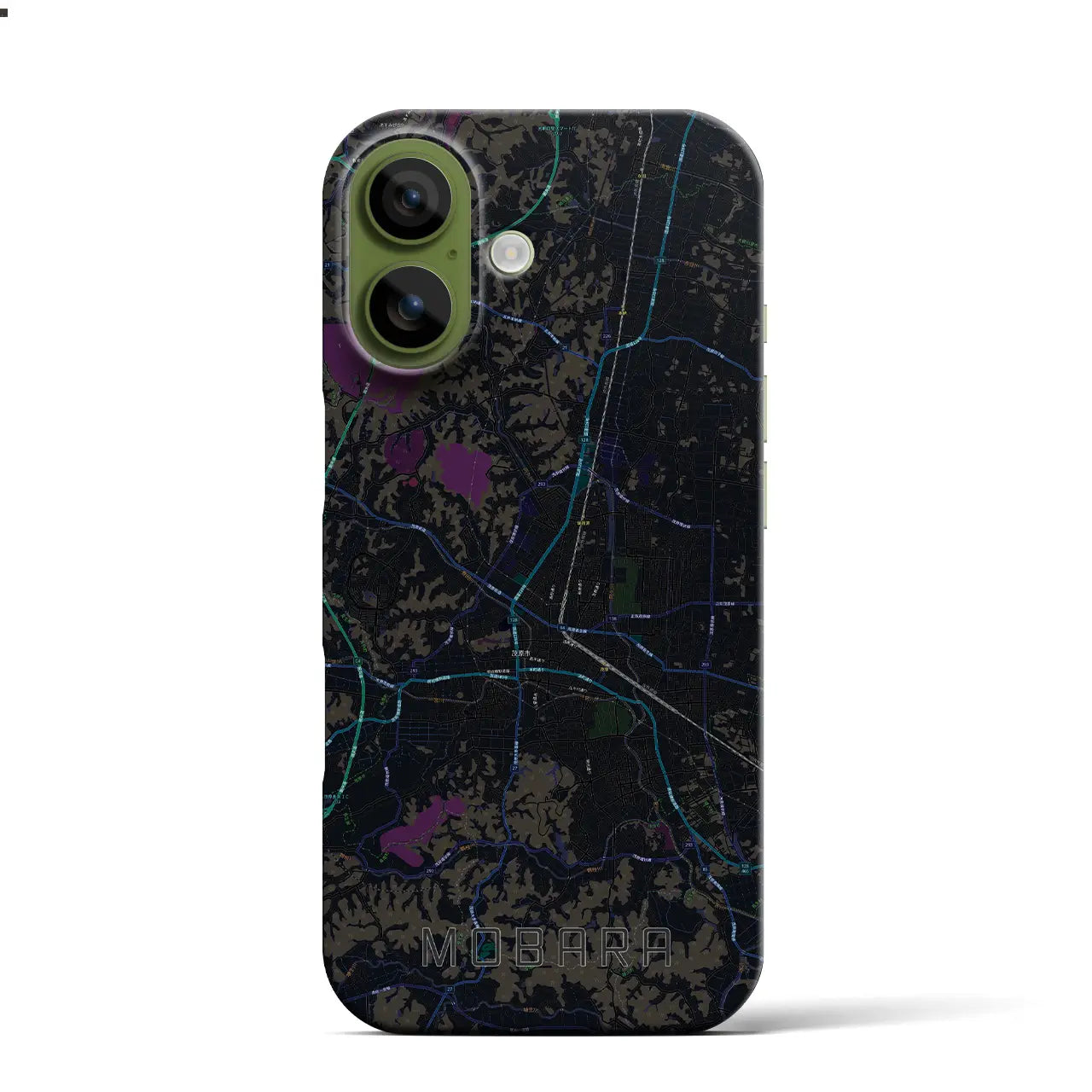 【茂原(千葉県)】地図柄iPhoneケース(バックカバータイプ)