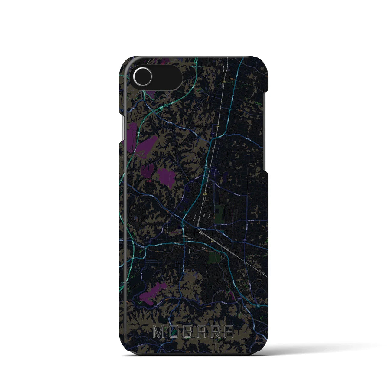 【茂原(千葉県)】地図柄iPhoneケース(バックカバータイプ)