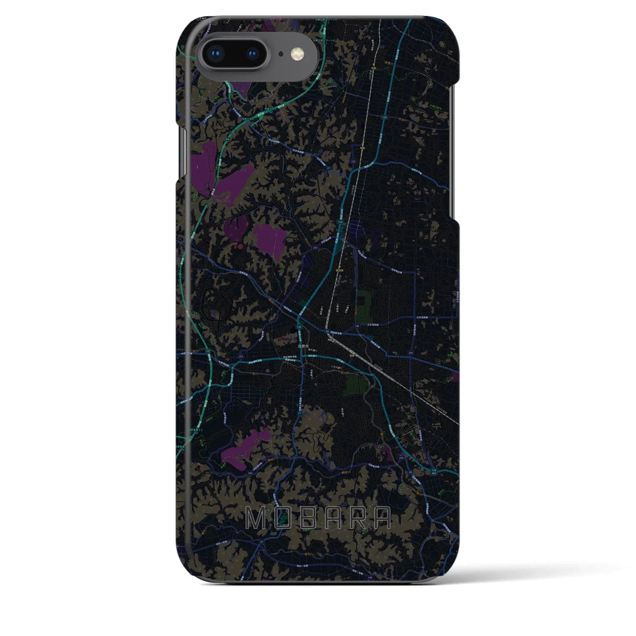【茂原(千葉県)】地図柄iPhoneケース(バックカバータイプ)