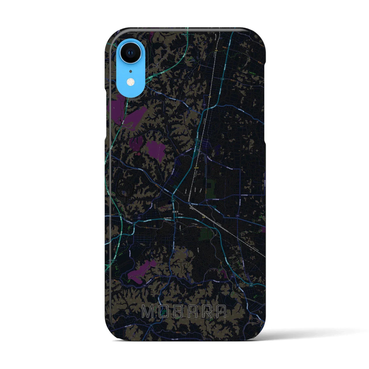 【茂原(千葉県)】地図柄iPhoneケース(バックカバータイプ)