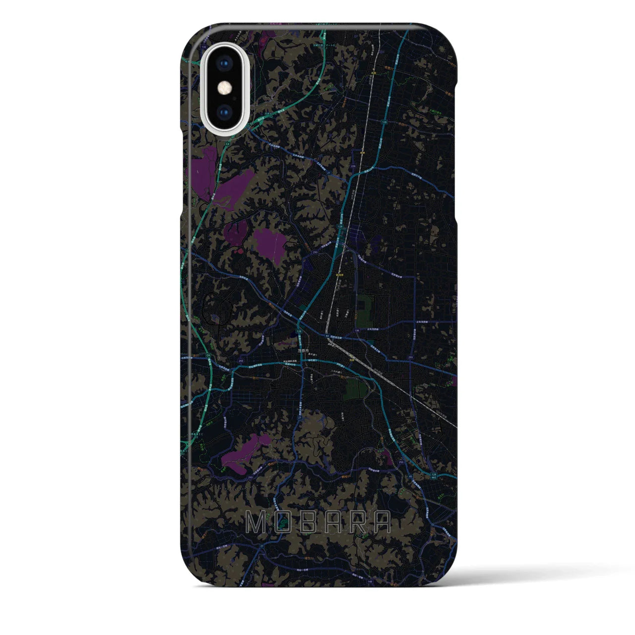 【茂原(千葉県)】地図柄iPhoneケース(バックカバータイプ)