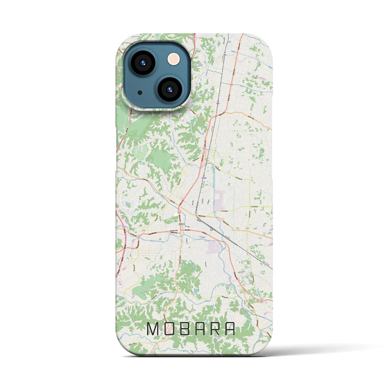 【茂原(千葉県)】地図柄iPhoneケース(バックカバータイプ)