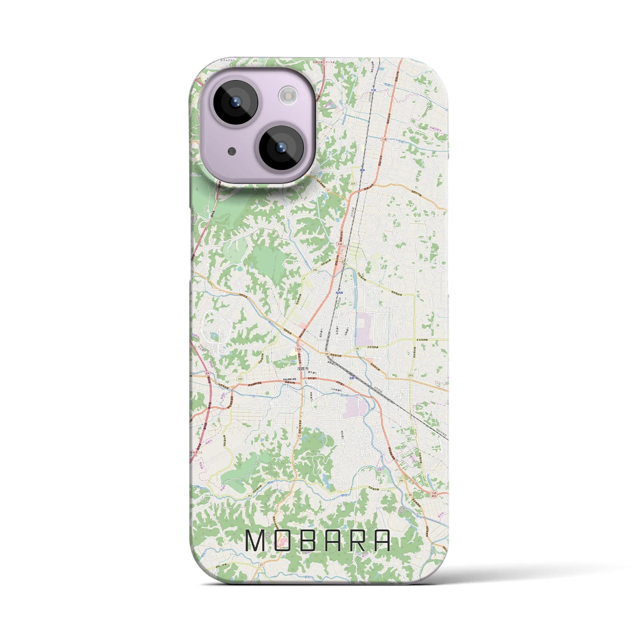 【茂原(千葉県)】地図柄iPhoneケース(バックカバータイプ)