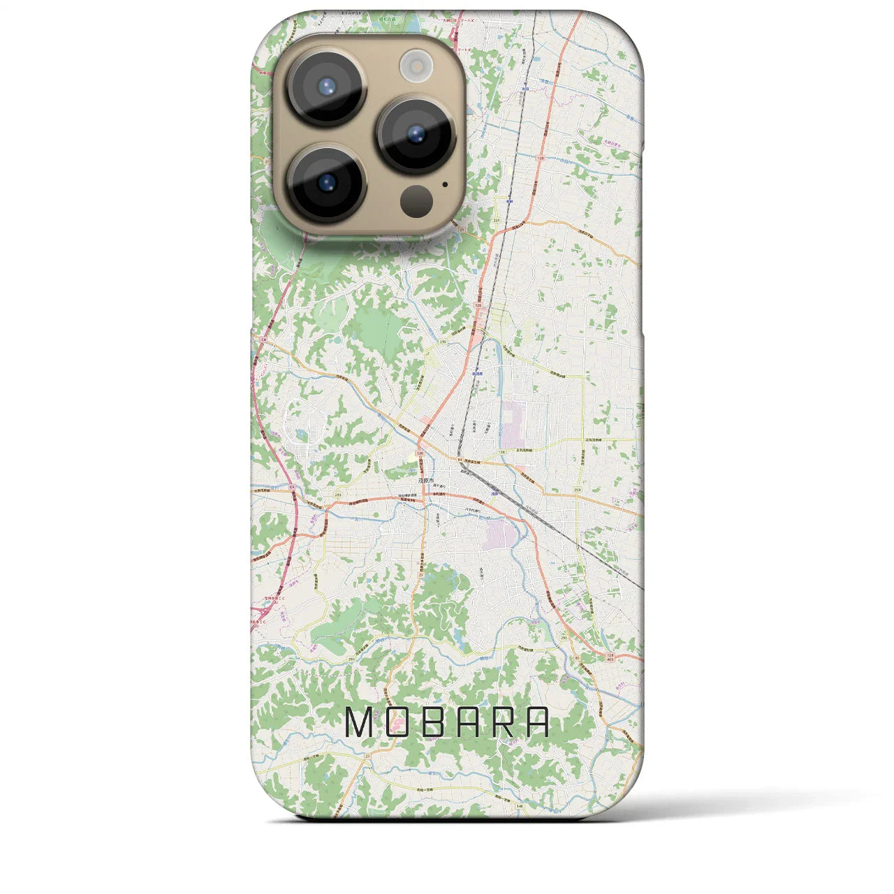 【茂原(千葉県)】地図柄iPhoneケース(バックカバータイプ)