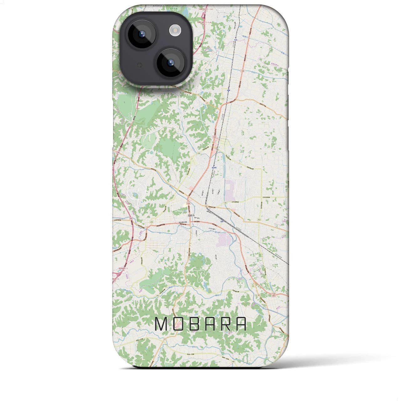 【茂原(千葉県)】地図柄iPhoneケース(バックカバータイプ)