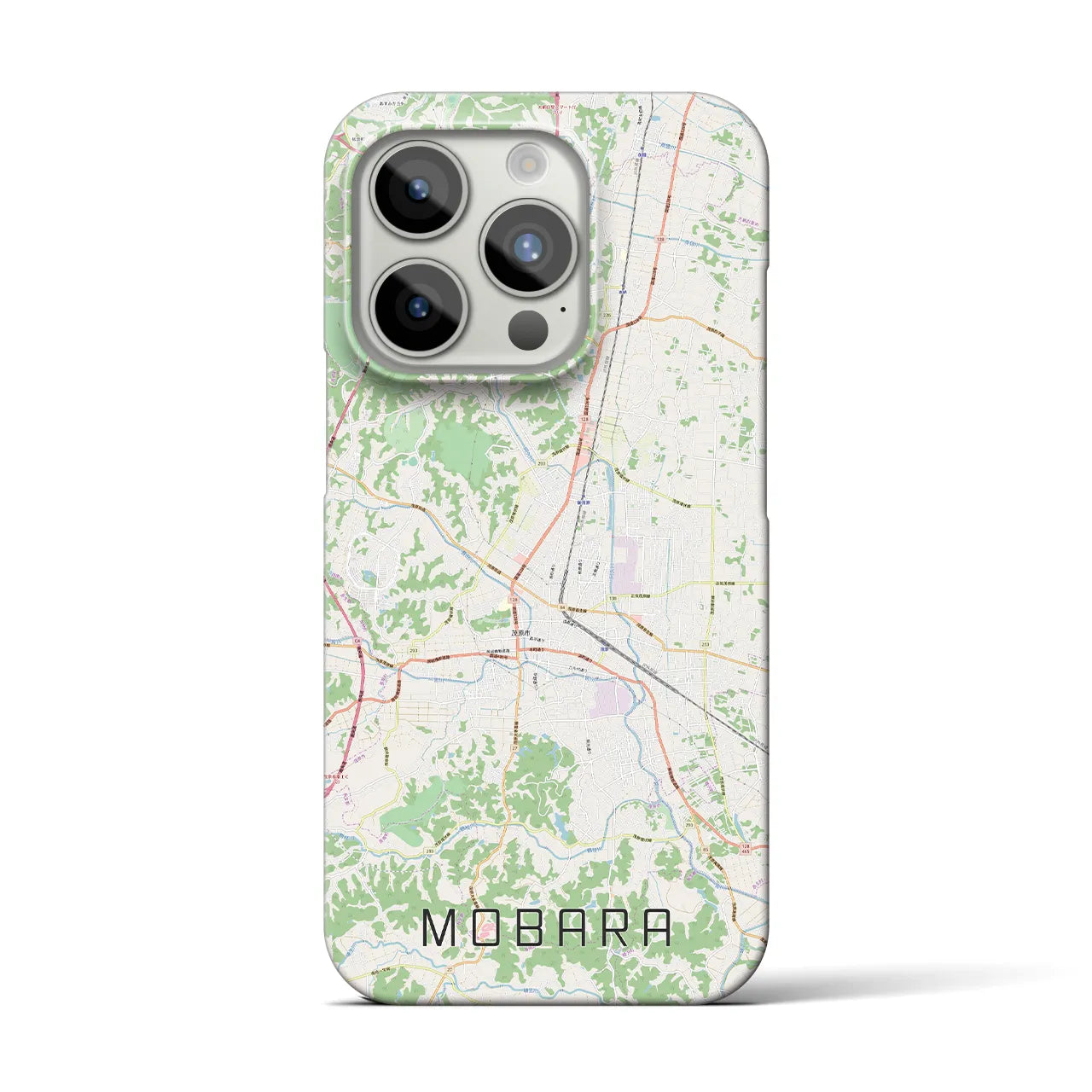 【茂原(千葉県)】地図柄iPhoneケース(バックカバータイプ)