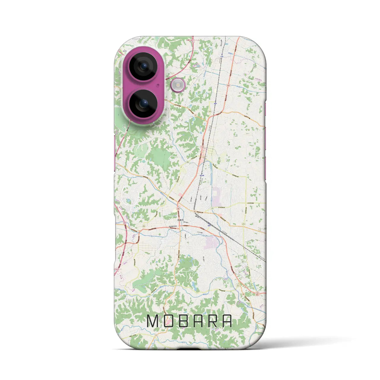 【茂原(千葉県)】地図柄iPhoneケース(バックカバータイプ)
