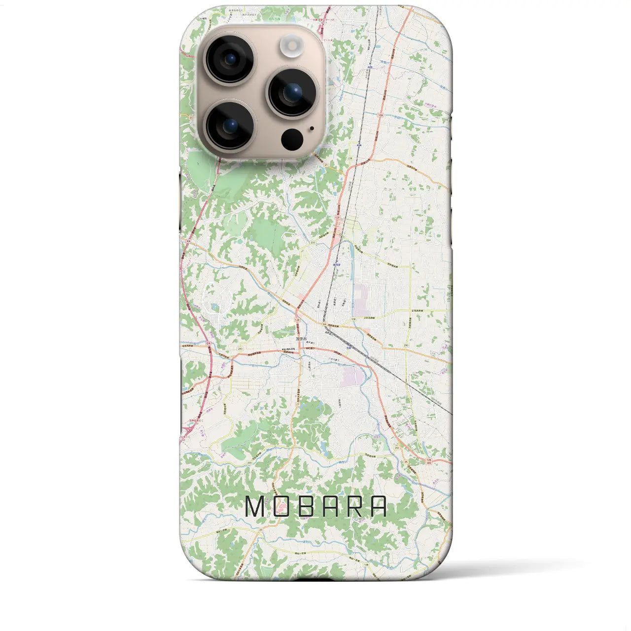 【茂原(千葉県)】地図柄iPhoneケース(バックカバータイプ)