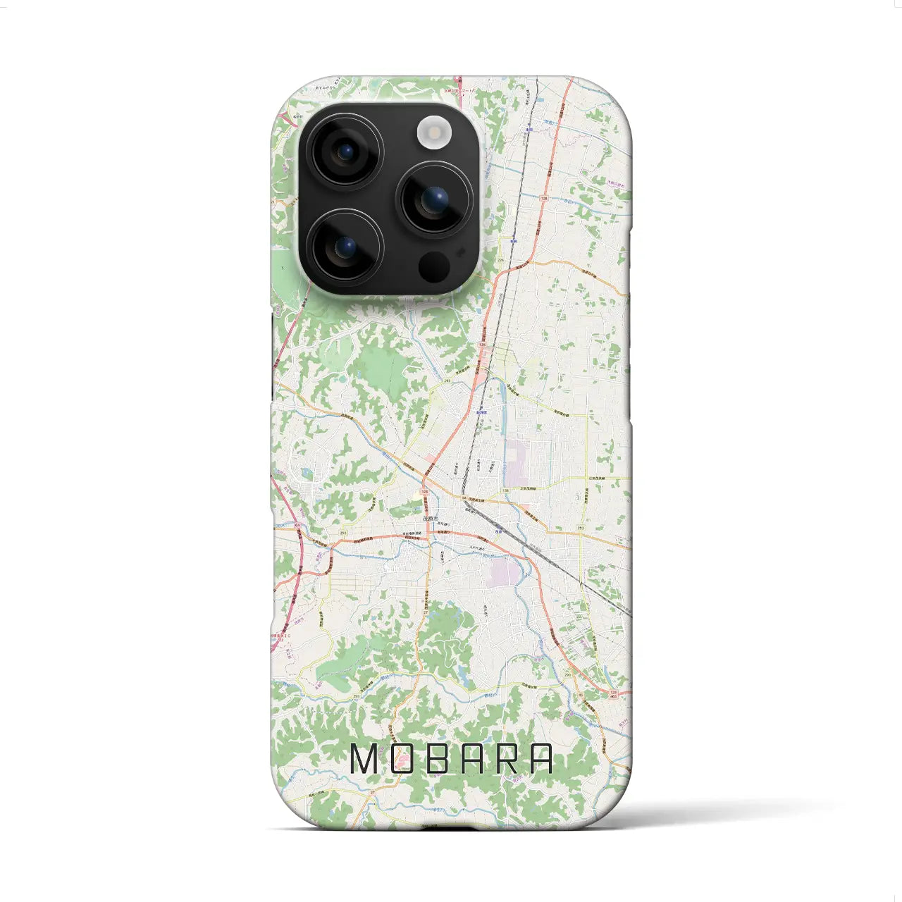【茂原(千葉県)】地図柄iPhoneケース(バックカバータイプ)