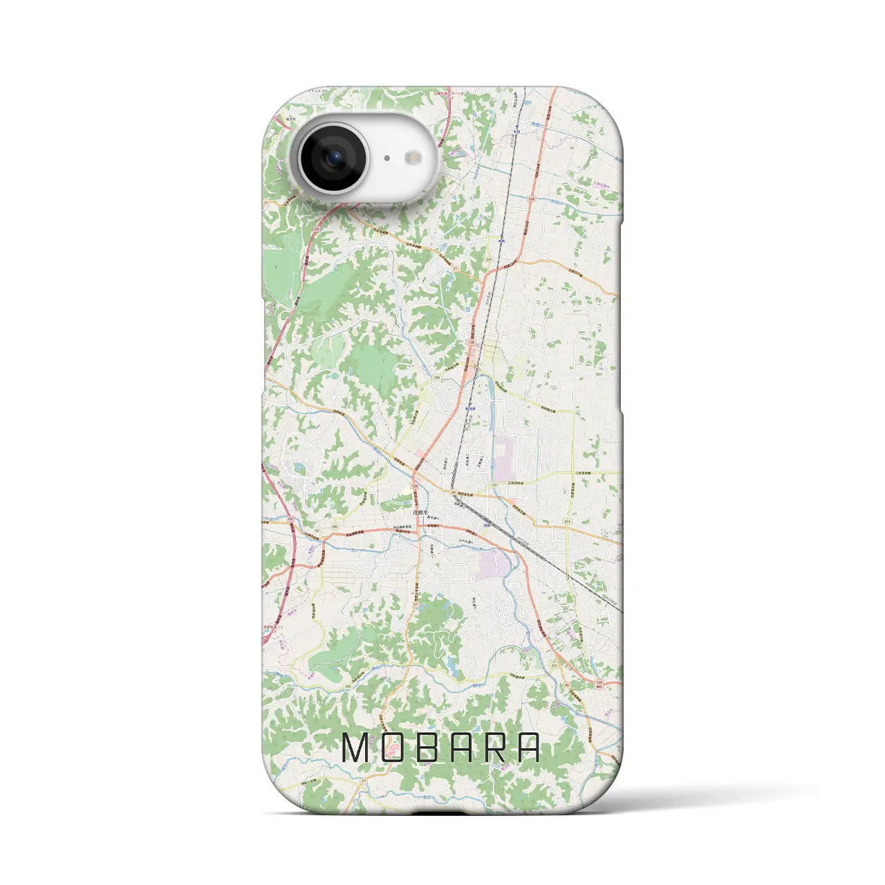 【茂原(千葉県)】地図柄iPhoneケース(バックカバータイプ)