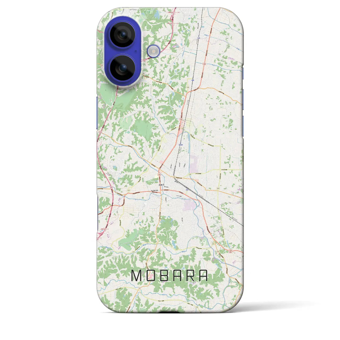 【茂原(千葉県)】地図柄iPhoneケース(バックカバータイプ)ナチュラル・iPhone 16 Pro Max 用