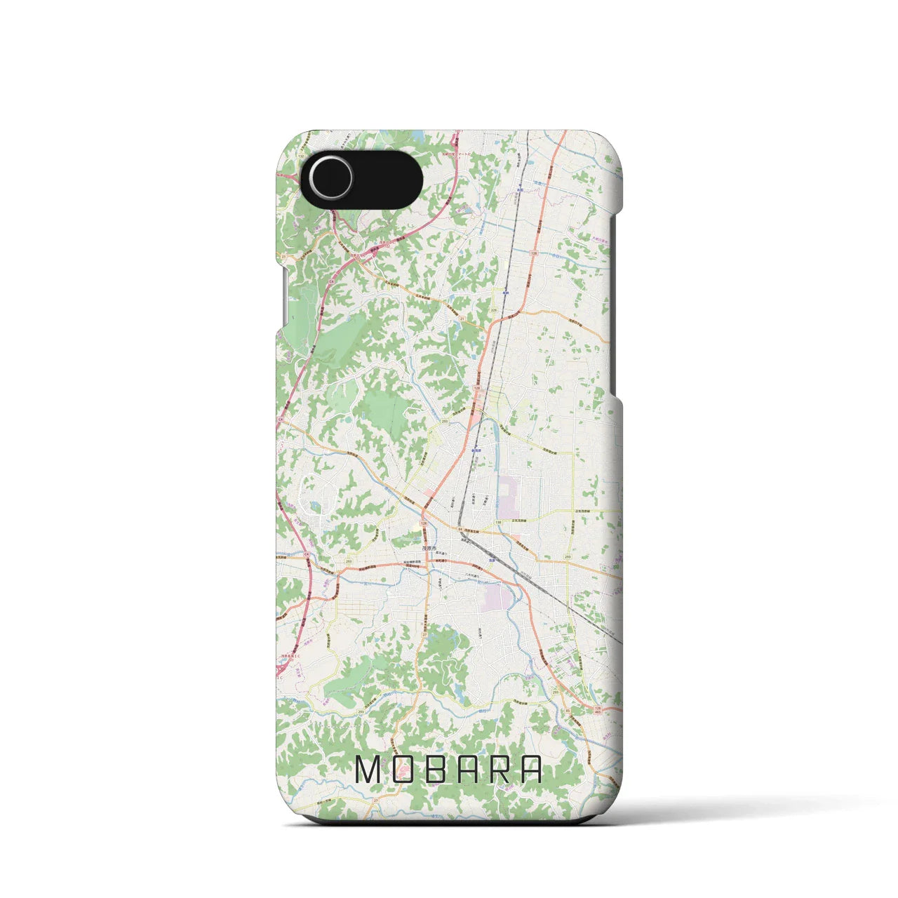 【茂原(千葉県)】地図柄iPhoneケース(バックカバータイプ)