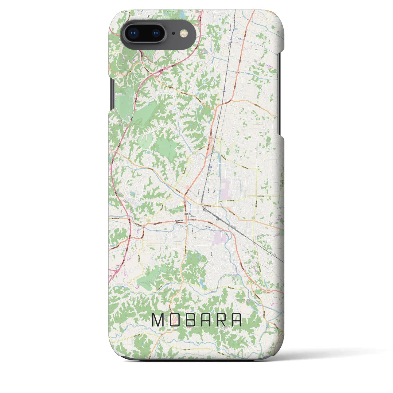 【茂原(千葉県)】地図柄iPhoneケース(バックカバータイプ)
