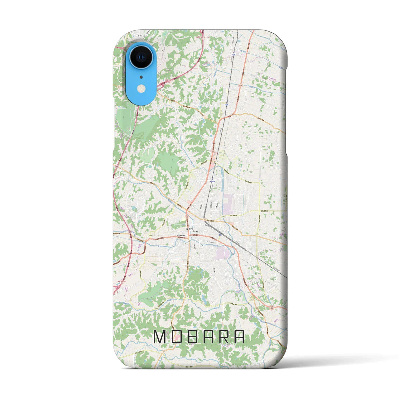 【茂原(千葉県)】地図柄iPhoneケース(バックカバータイプ)