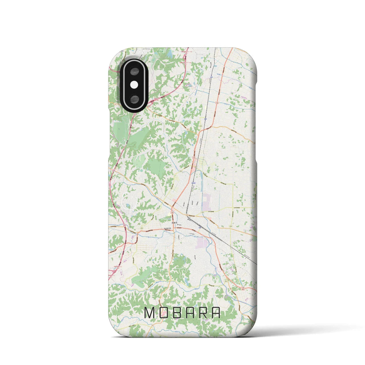 【茂原(千葉県)】地図柄iPhoneケース(バックカバータイプ)
