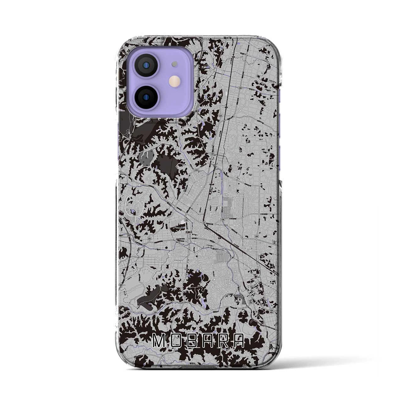 【茂原(千葉県)】地図柄iPhoneケース(クリアタイプ)