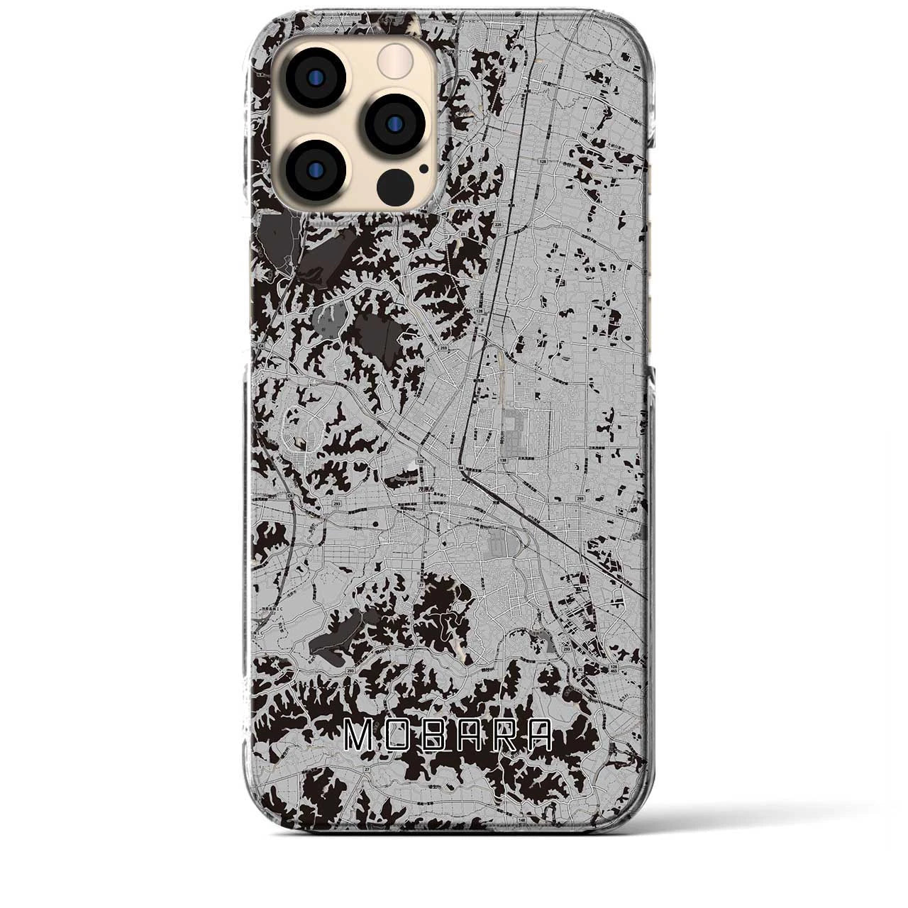 【茂原(千葉県)】地図柄iPhoneケース(クリアタイプ)