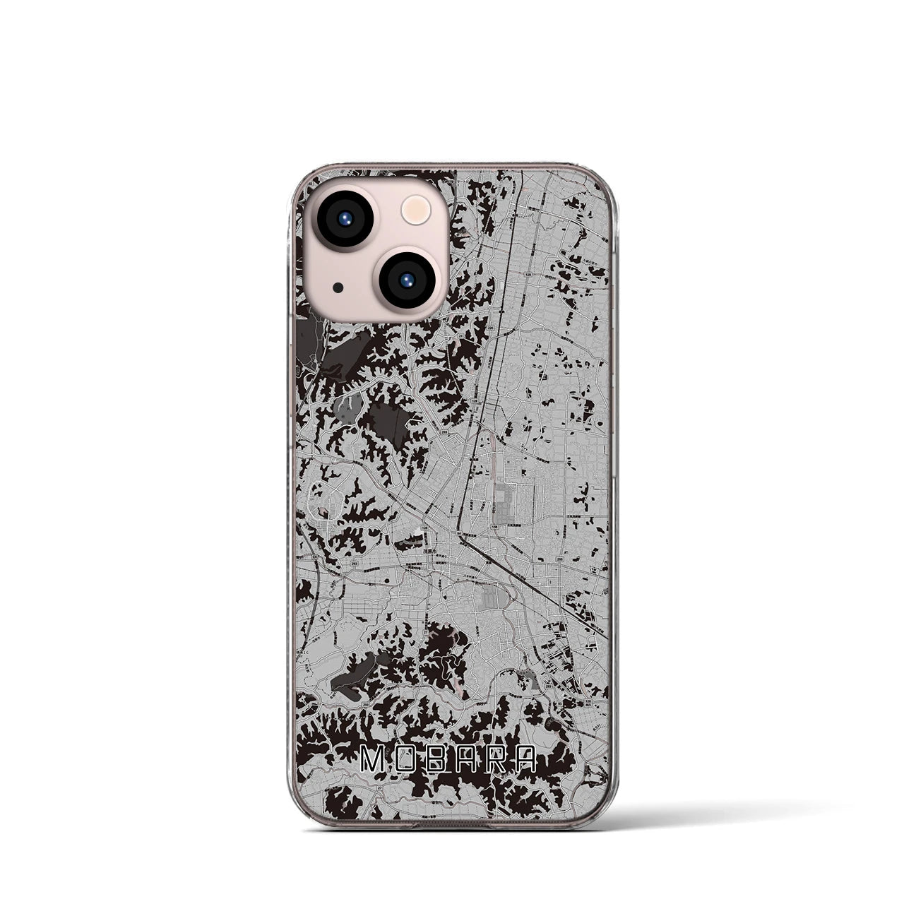 【茂原(千葉県)】地図柄iPhoneケース(クリアタイプ)