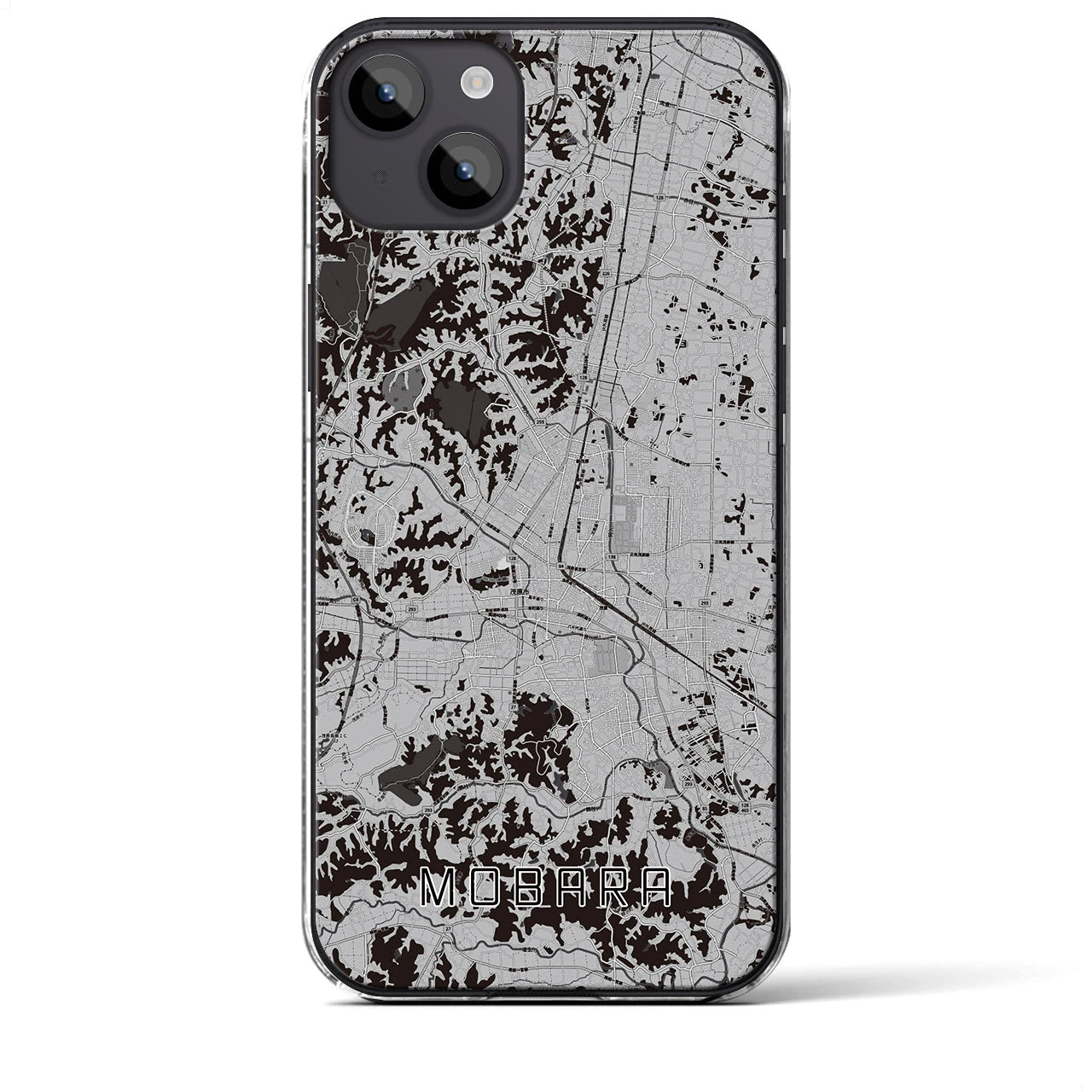 【茂原(千葉県)】地図柄iPhoneケース(クリアタイプ)