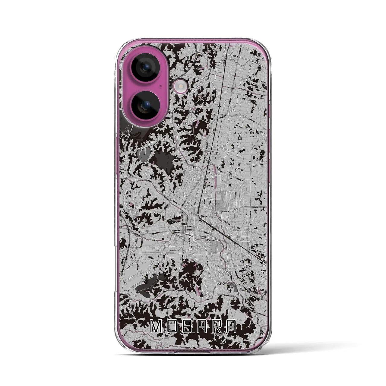 【茂原(千葉県)】地図柄iPhoneケース(クリアタイプ)