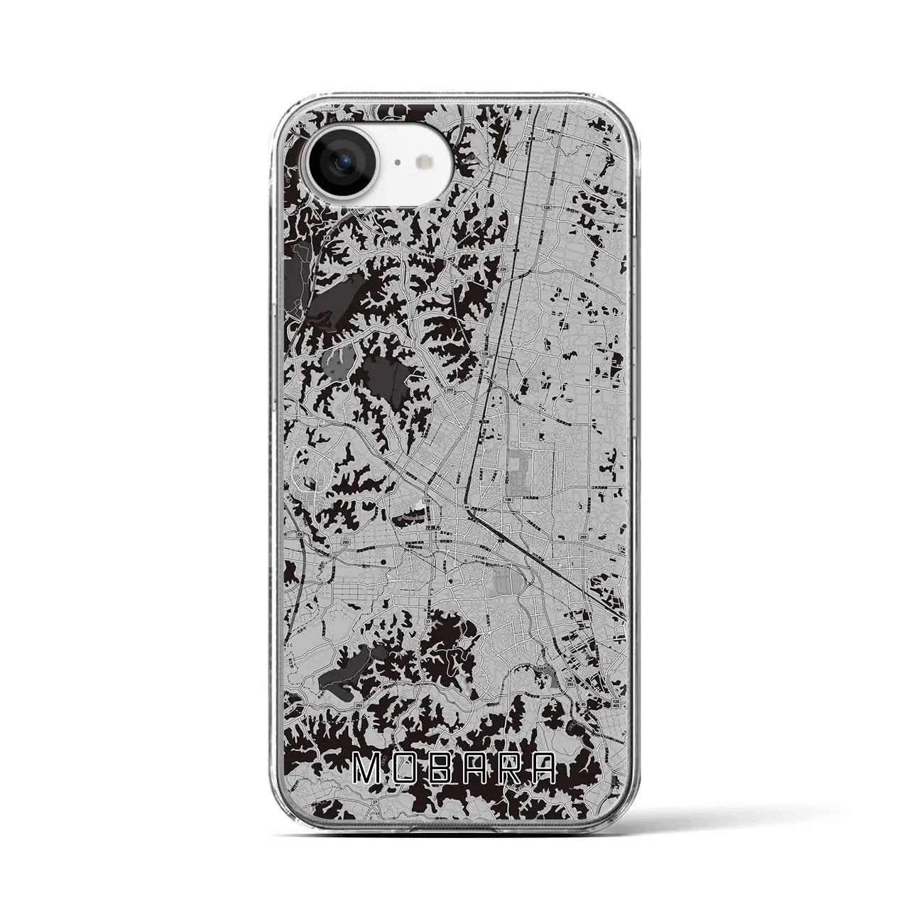 【茂原(千葉県)】地図柄iPhoneケース(クリアタイプ)