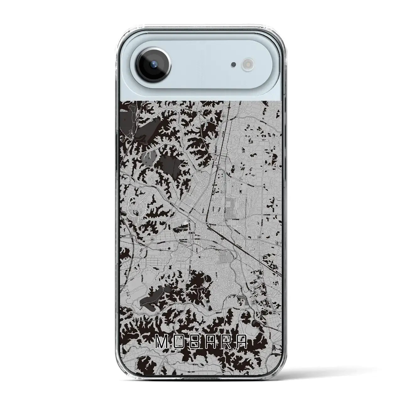 【茂原(千葉県)】地図柄iPhoneケース(クリアタイプ)