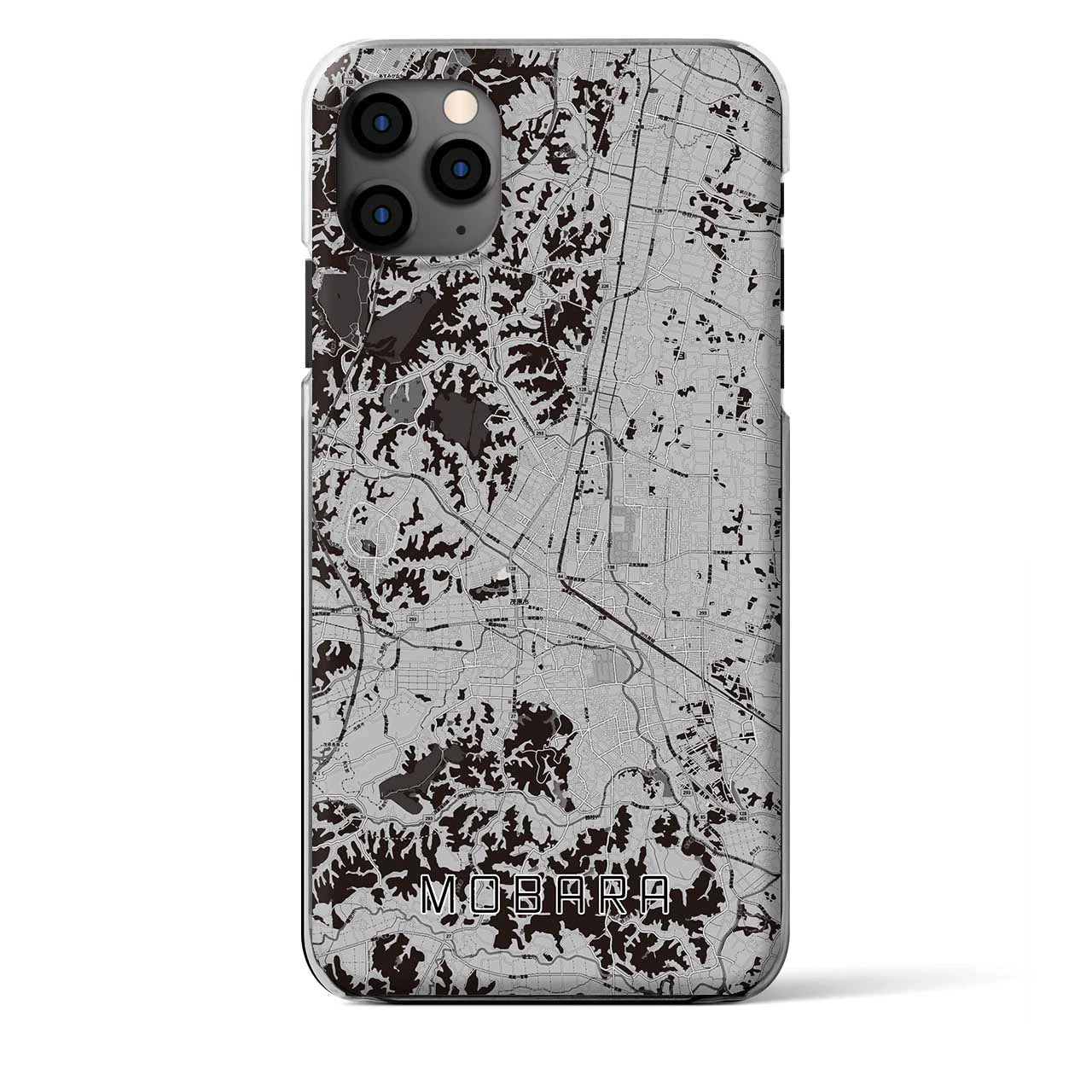 【茂原(千葉県)】地図柄iPhoneケース(クリアタイプ)