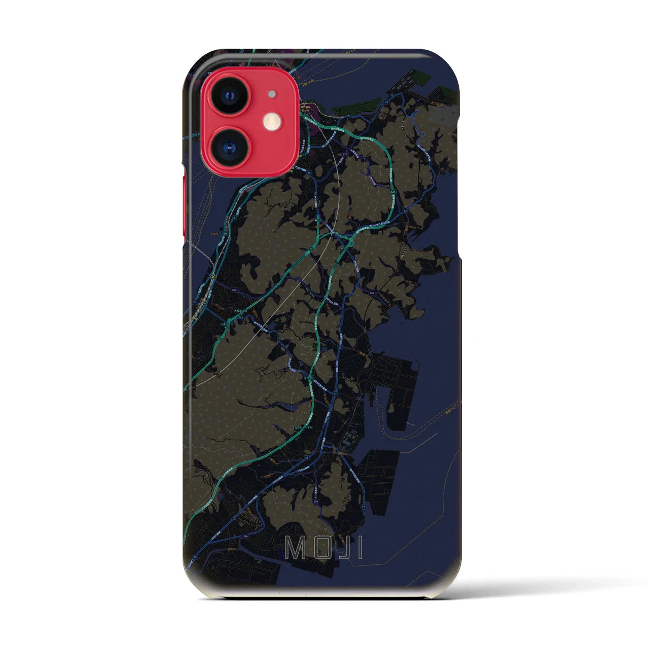 【門司(福岡県)】地図柄iPhoneケース(バックカバータイプ)