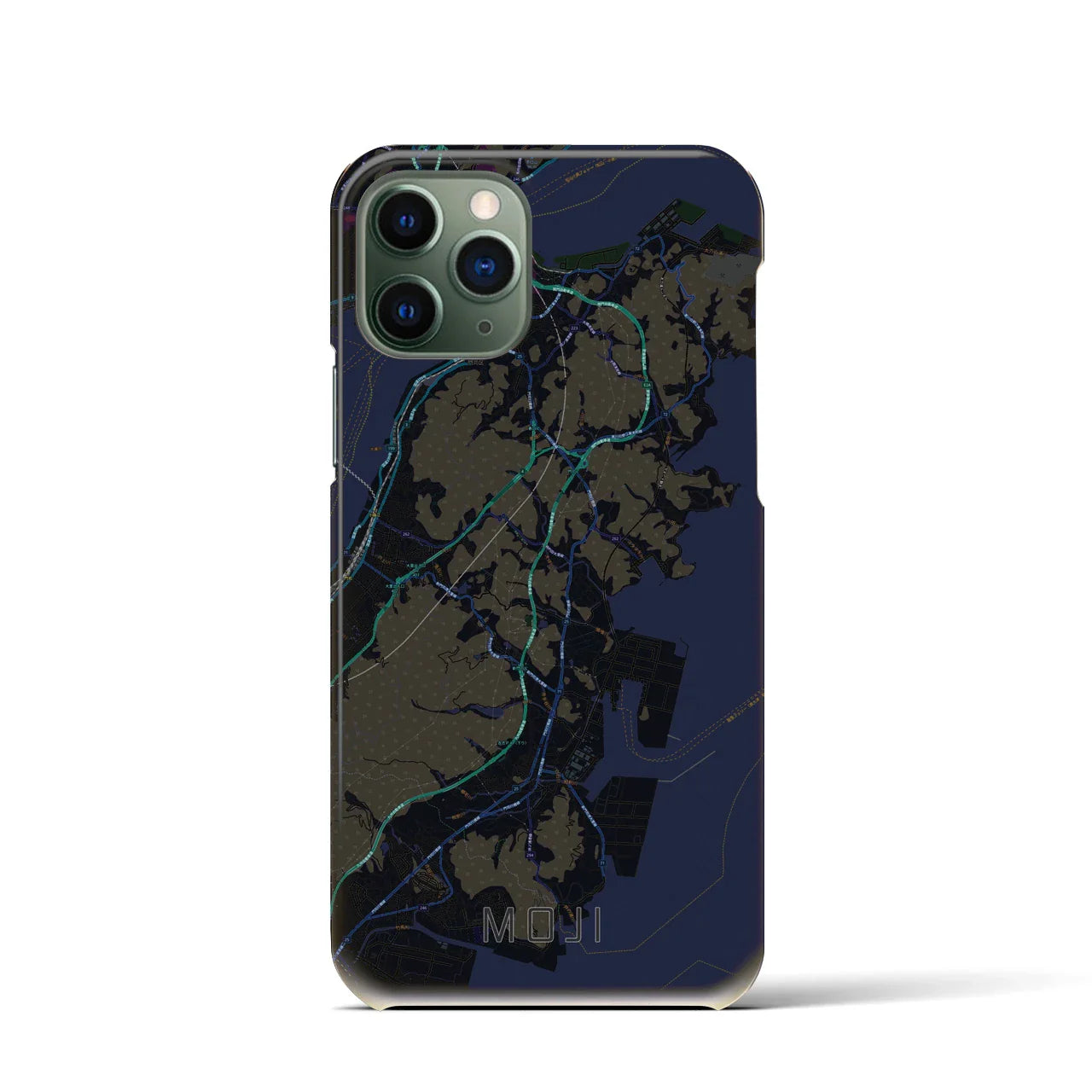 【門司(福岡県)】地図柄iPhoneケース(バックカバータイプ)