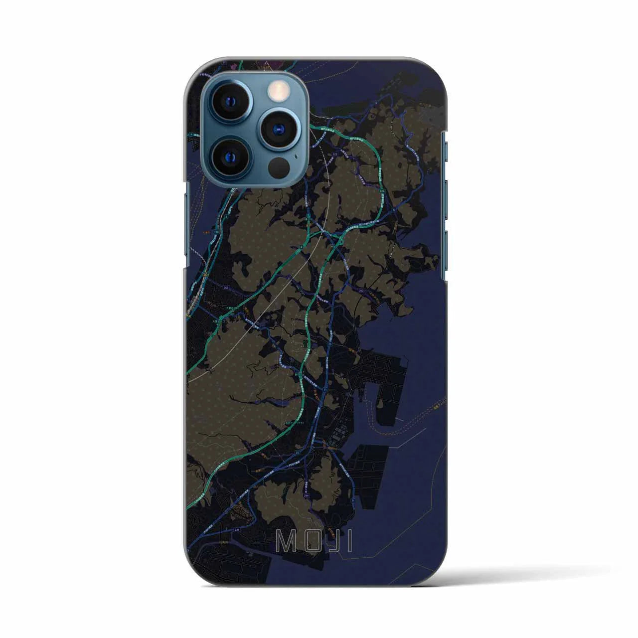 【門司(福岡県)】地図柄iPhoneケース(バックカバータイプ)