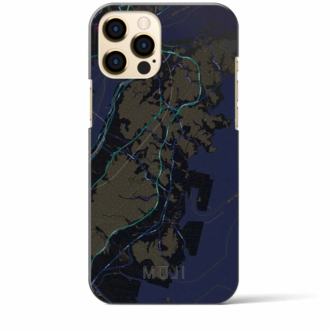 【門司(福岡県)】地図柄iPhoneケース(バックカバータイプ)