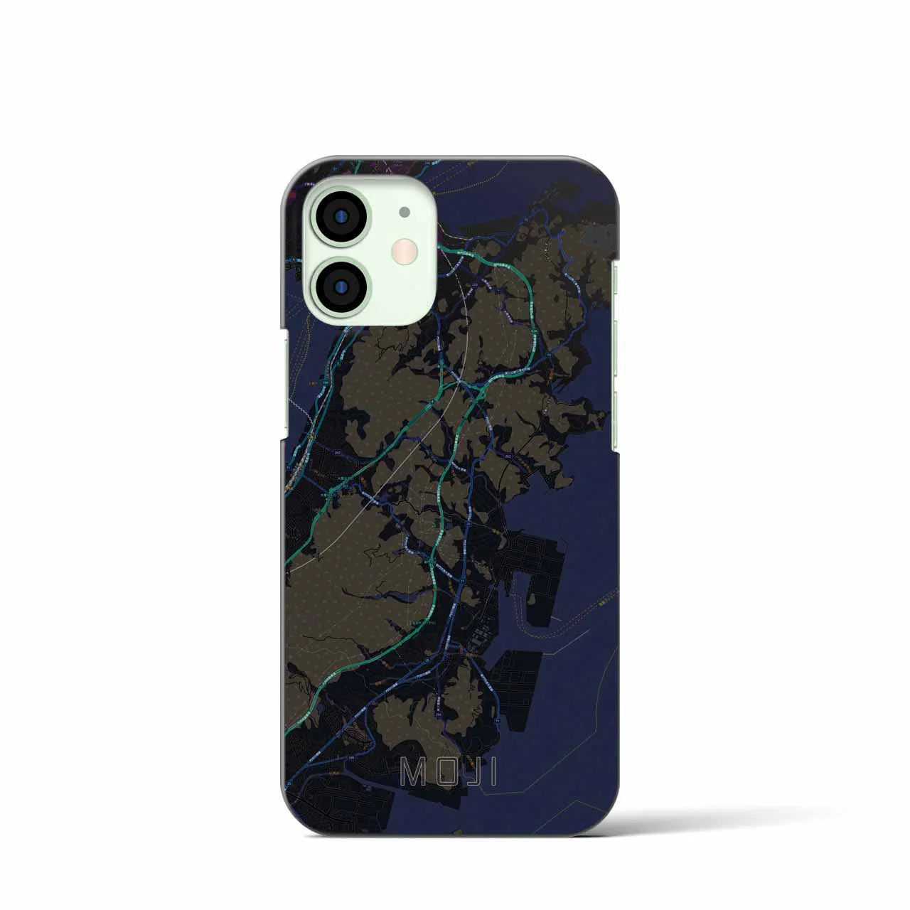 【門司(福岡県)】地図柄iPhoneケース(バックカバータイプ)