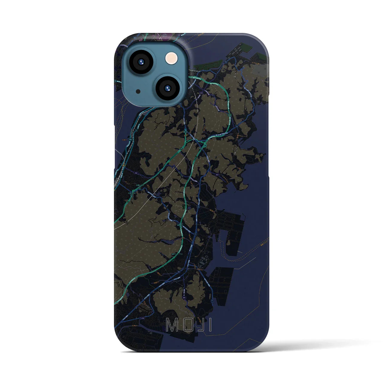 【門司(福岡県)】地図柄iPhoneケース(バックカバータイプ)