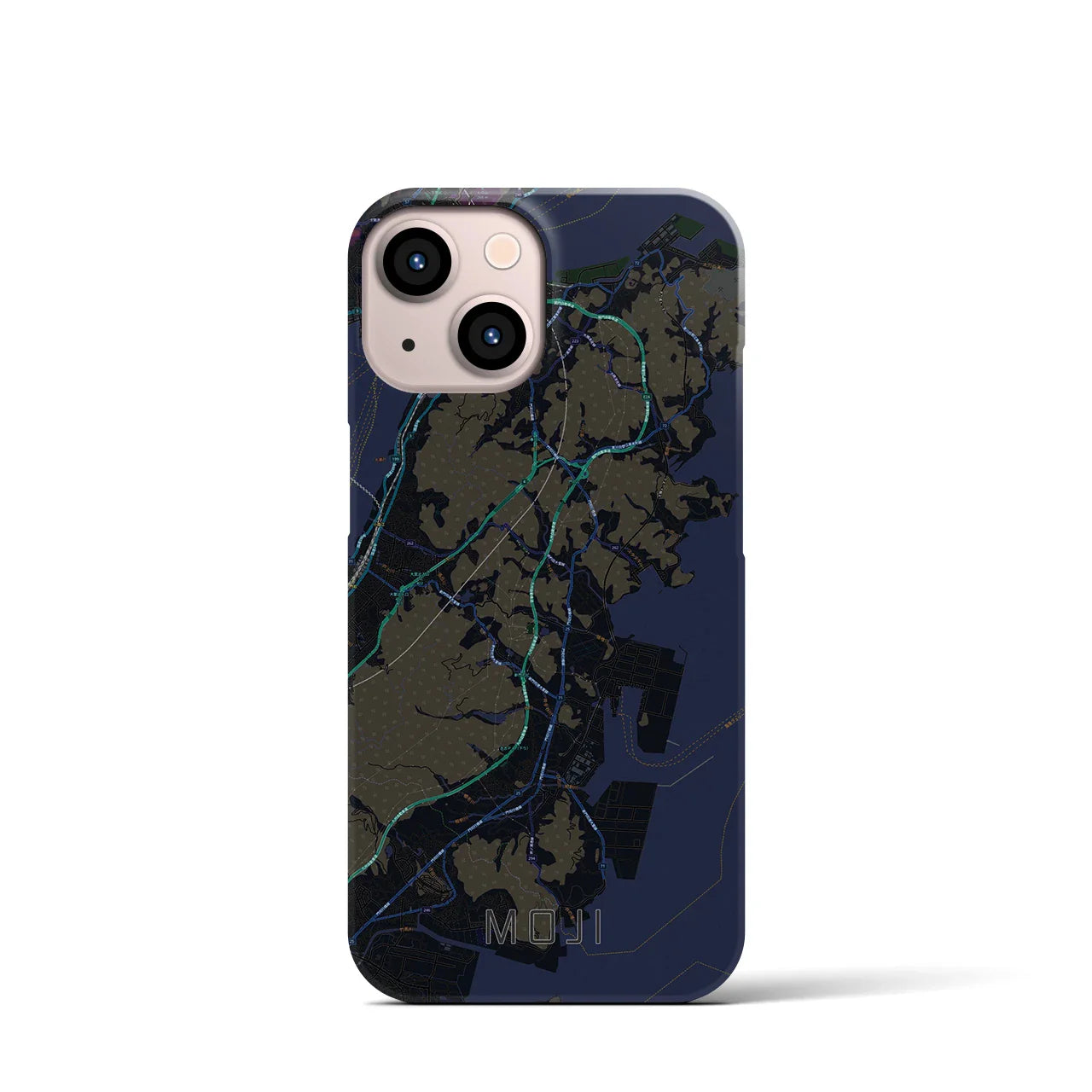 【門司(福岡県)】地図柄iPhoneケース(バックカバータイプ)
